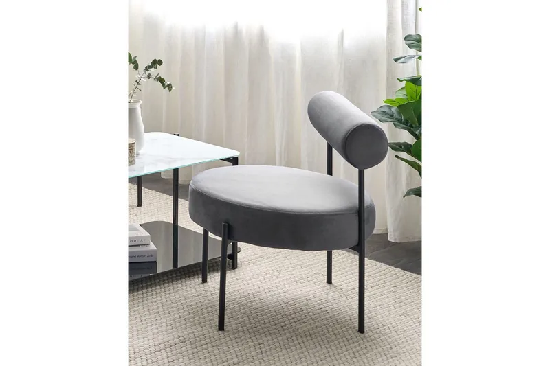 Fåtölj Alpha - Grå, svart - Möbler - Stolar & fåtöljer - Fåtölj - Fåtölj utan armstöd