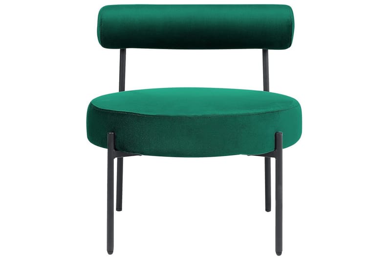 Fåtölj Alpha - Smaragdgrön, Svart - Möbler - Stolar & fåtöljer - Fåtölj - Fåtölj utan armstöd
