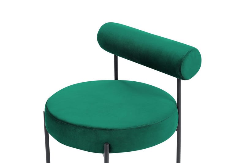 Fåtölj Alpha - Smaragdgrön, Svart - Möbler - Stolar & fåtöljer - Fåtölj - Fåtölj utan armstöd