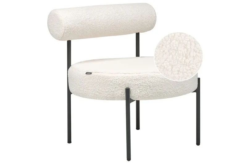 Fåtölj Alpha, Vit, Svart