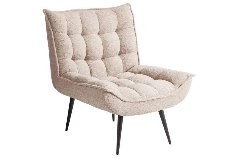 Fåtölj Alvesta Beige/svart - Beige/svart - Möbler - Stolar & fåtöljer - Fåtölj - Fåtölj utan armstöd