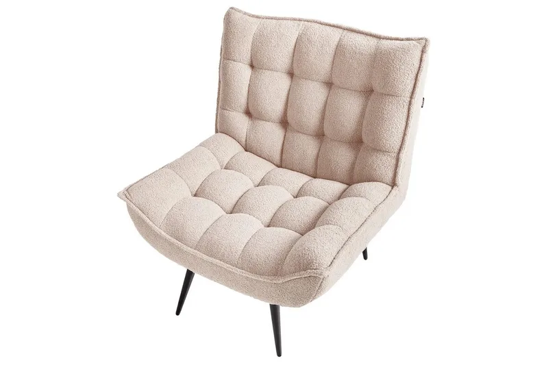 Fåtölj Alvesta Beige/svart - Beige/svart - Möbler - Stolar & fåtöljer - Fåtölj - Fåtölj utan armstöd