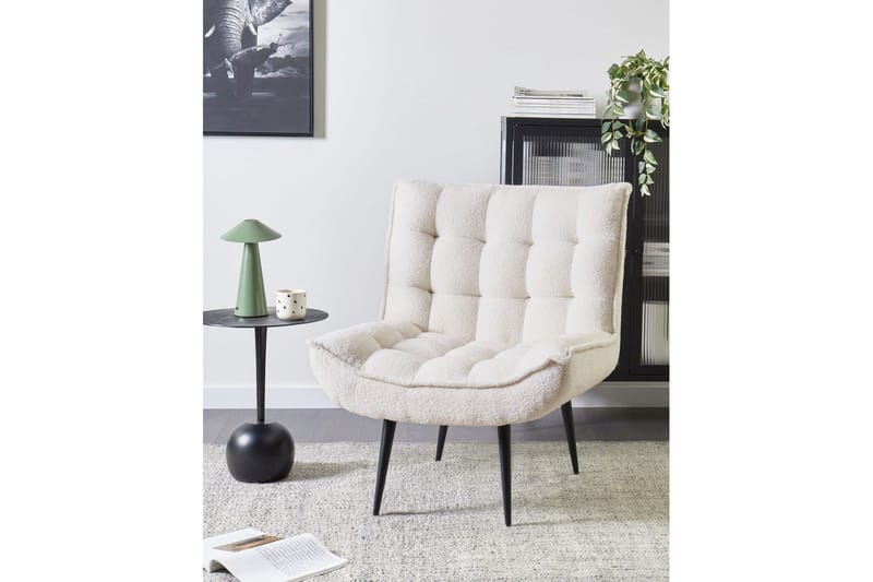 Fåtölj Alvesta Vit/Svart - Vit/Svart - Möbler - Stolar & fåtöljer - Fåtölj - Fåtölj utan armstöd