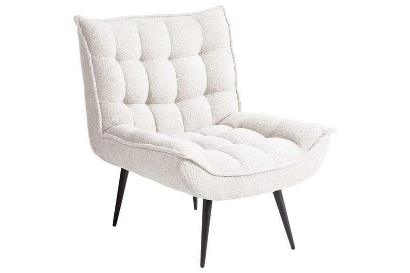 Fåtölj Alvesta Vit/Svart - Vit/Svart - Möbler - Stolar & fåtöljer - Fåtölj - Fåtölj utan armstöd