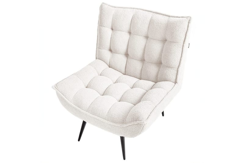 Fåtölj Alvesta Vit/Svart - Vit/Svart - Möbler - Stolar & fåtöljer - Fåtölj - Fåtölj utan armstöd