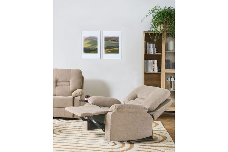 Fåtölj Bergen Beige - Beige - Möbler - Stolar & fåtöljer - Fåtölj - Schäslongfåtölj & divanfåtölj