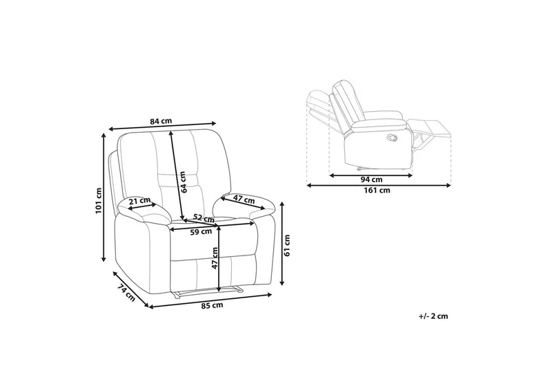 Fåtölj Bergen Orange - Orange - Möbler - Stolar & fåtöljer - Fåtölj - Biofåtölj & reclinerfåtölj