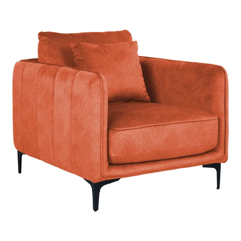 Fåtölj Bianka 100x40xh140 cm, ek, orange