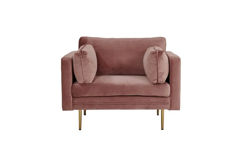 Fåtölj Boom Sammet - Rosa - Möbler - Stolar & fåtöljer - Fåtölj - Clubfåtölj