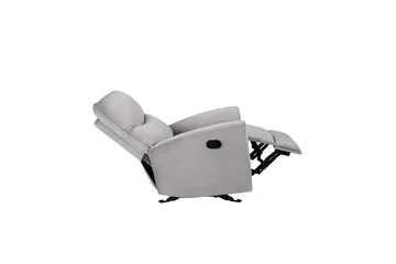 Fåtölj Chesley Grå, Sammet/Metall/Trä - Grå, Sammet/Metall/Trä - Möbler - Stolar & fåtöljer - Fåtölj - Biofåtölj & reclinerfåtölj