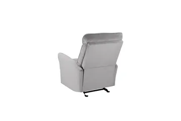 Fåtölj Chesley Grå, Sammet/Metall/Trä - Grå, Sammet/Metall/Trä - Möbler - Stolar & fåtöljer - Fåtölj - Biofåtölj & reclinerfåtölj
