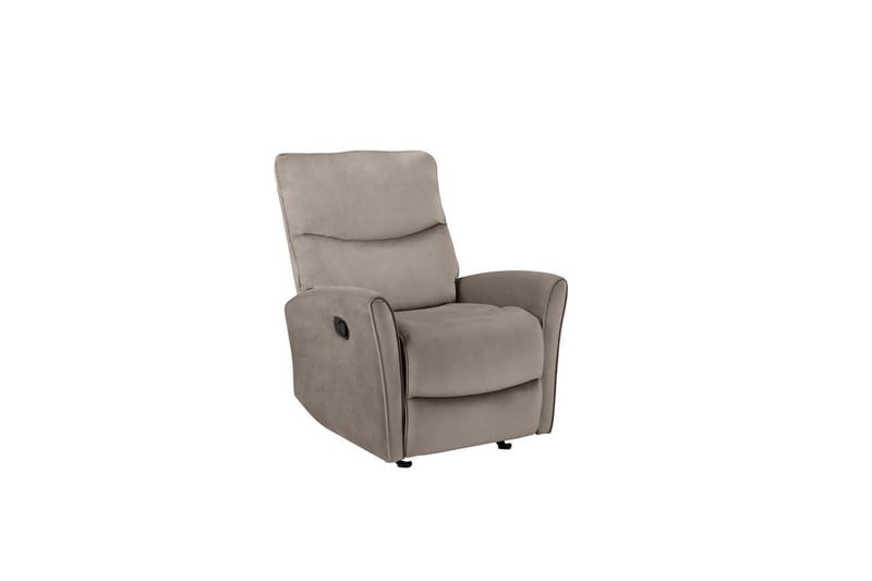 Fåtölj Chesley Taupe, Sammet/Metall/Trä - Taupe, Sammet/Metall/Trä - Möbler - Stolar & fåtöljer - Fåtölj - Liggfåtölj