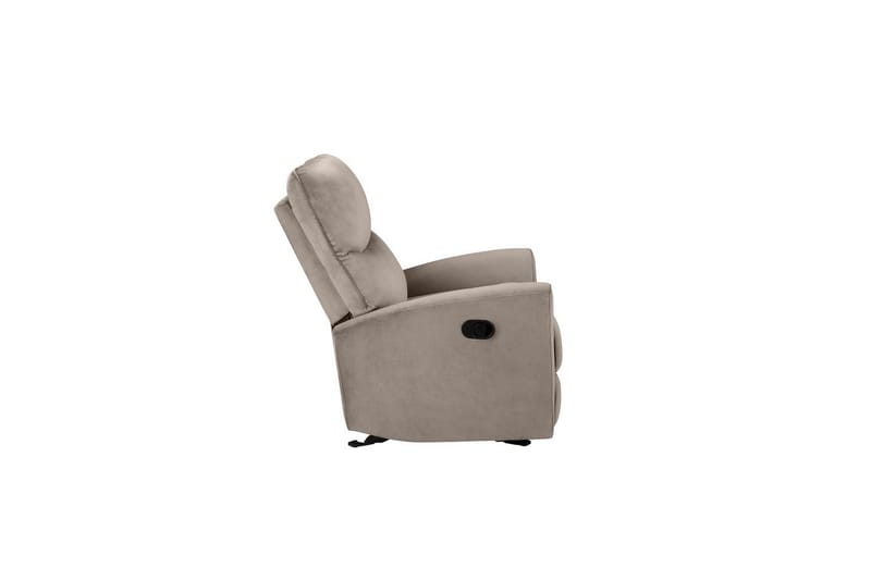 Fåtölj Chesley Taupe, Sammet/Metall/Trä - Taupe, Sammet/Metall/Trä - Möbler - Stolar & fåtöljer - Fåtölj - Liggfåtölj