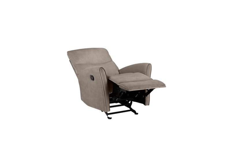 Fåtölj Chesley Taupe, Sammet/Metall/Trä - Taupe, Sammet/Metall/Trä - Möbler - Stolar & fåtöljer - Fåtölj - Liggfåtölj