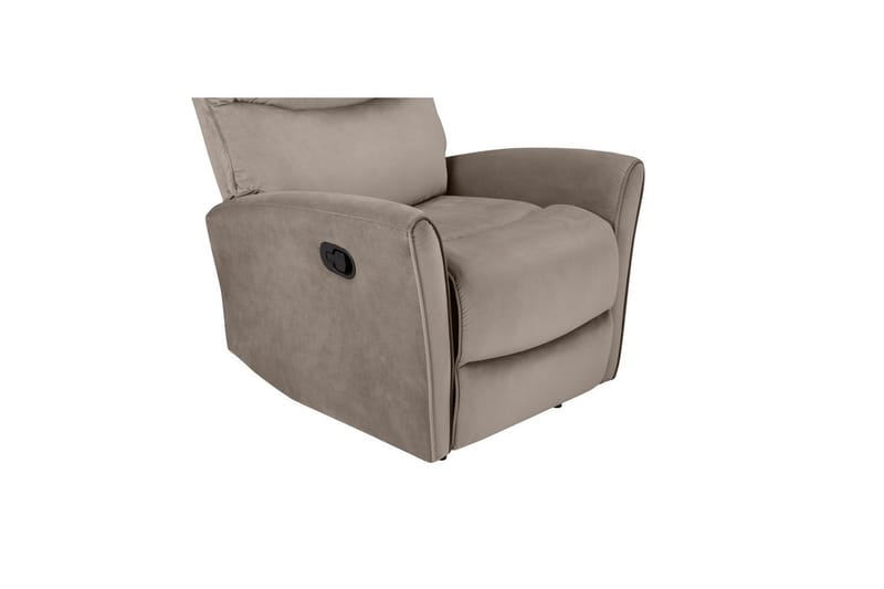 Fåtölj Chesley Taupe, Sammet/Metall/Trä - Taupe, Sammet/Metall/Trä - Möbler - Stolar & fåtöljer - Fåtölj - Liggfåtölj