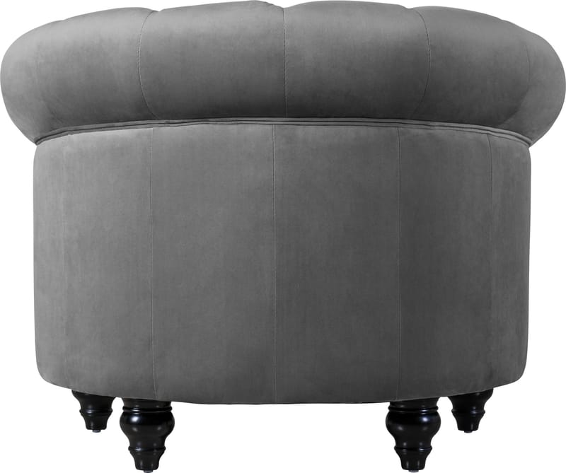 Fåtölj chesterfield grå sammet  Royal - Möbler - Stolar & fåtöljer - Fåtölj - Chesterfield fåtölj