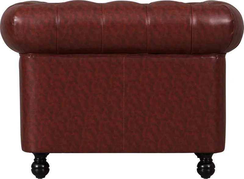 Fåtölj chesterfield i brunt PU - Charles - Möbler - Stolar & fåtöljer - Fåtölj - Chesterfield fåtölj