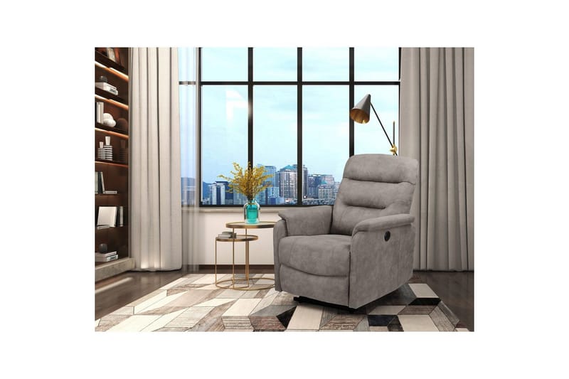 Fåtölj Coullon Grå - Grå - Möbler - Stolar & fåtöljer - Fåtölj - Biofåtölj & reclinerfåtölj