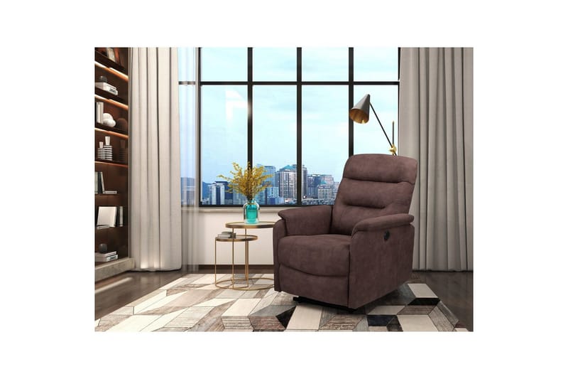 Fåtölj Coullon Mörkbrun - Mörkbrun - Möbler - Stolar & fåtöljer - Fåtölj - Biofåtölj & reclinerfåtölj