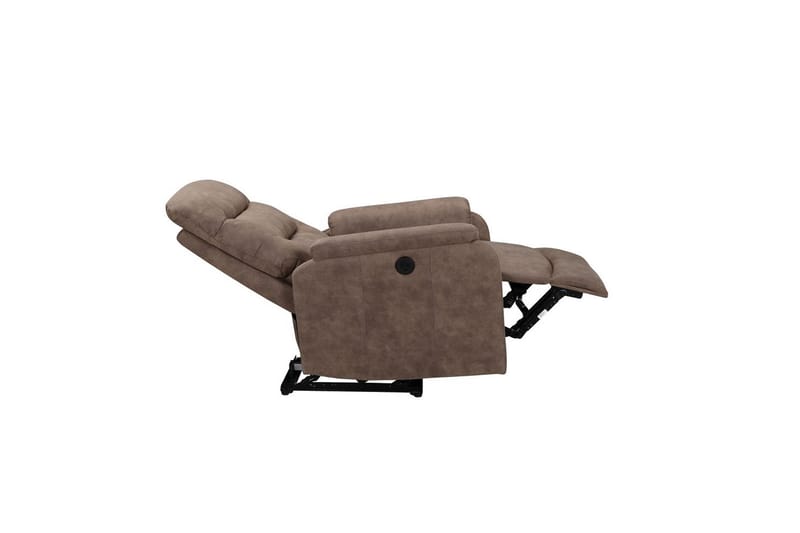 Fåtölj Coullon Taupe - Taupe - Möbler - Stolar & fåtöljer - Fåtölj - Liggfåtölj