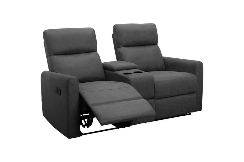 Fåtölj Dacoulas Antracit, Cowboy PU/Trä - Antracit, Cowboy PU/Trä - Möbler - Stolar & fåtöljer - Fåtölj - Biofåtölj & reclinerfåtölj