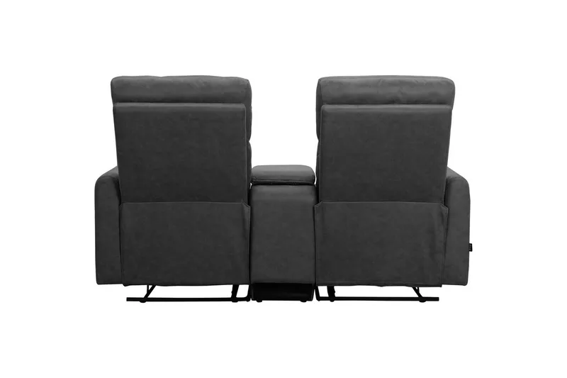 Fåtölj Dacoulas Antracit, Cowboy PU/Trä - Antracit, Cowboy PU/Trä - Möbler - Stolar & fåtöljer - Fåtölj - Biofåtölj & reclinerfåtölj