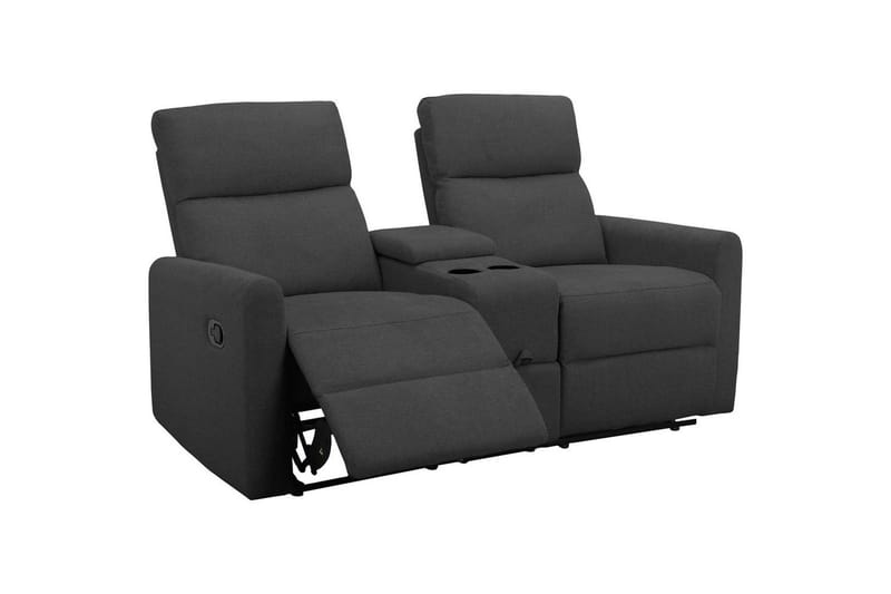 Fåtölj Dacoulas Antracit, Tyg/Trä - Antracit, Tyg/Trä - Möbler - Stolar & fåtöljer - Fåtölj - Biofåtölj & reclinerfåtölj