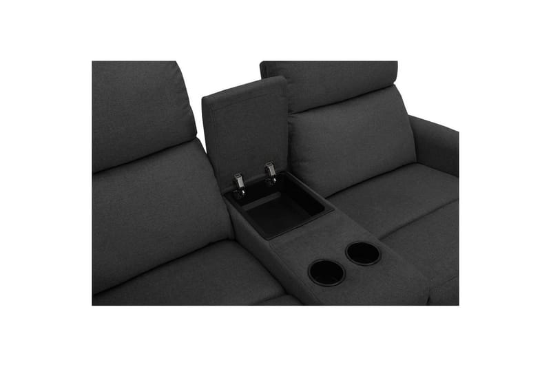 Fåtölj Dacoulas Antracit, Tyg/Trä - Antracit, Tyg/Trä - Möbler - Stolar & fåtöljer - Fåtölj - Biofåtölj & reclinerfåtölj