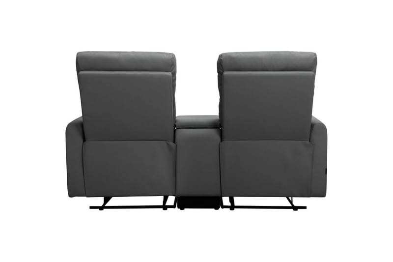 Fåtölj Dacoulas Antracit, PU/trä - Antracit, PU/trä - Möbler - Stolar & fåtöljer - Fåtölj - Biofåtölj & reclinerfåtölj