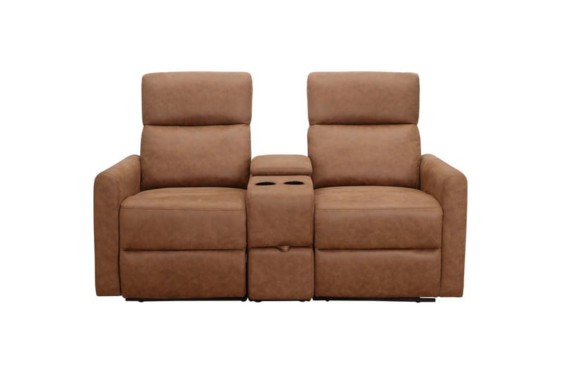 Fåtölj Dacoulas Cognac, Cowboy PU/Trä - Cognac, Cowboy PU/Trä - Möbler - Stolar & fåtöljer - Fåtölj - Biofåtölj & reclinerfåtölj
