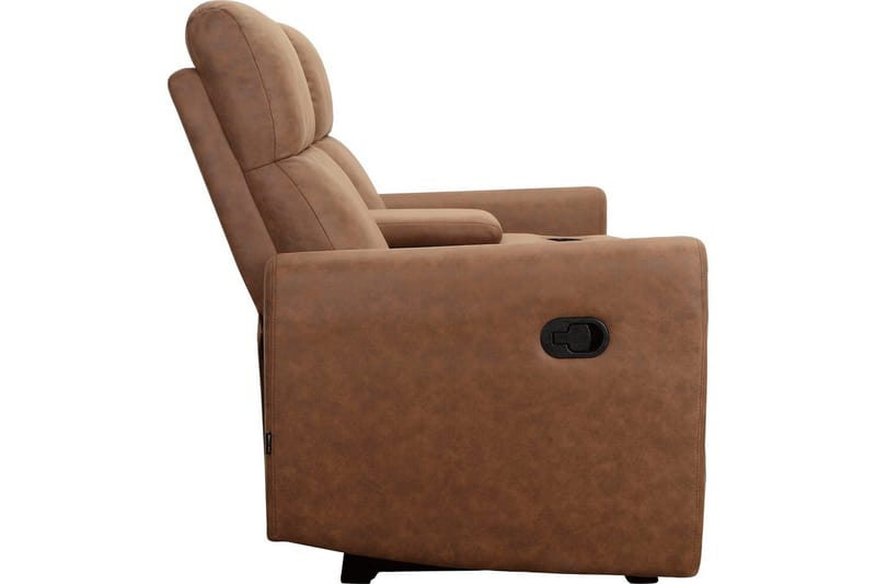 Fåtölj Dacoulas Cognac, Cowboy PU/Trä - Cognac, Cowboy PU/Trä - Möbler - Stolar & fåtöljer - Fåtölj - Biofåtölj & reclinerfåtölj