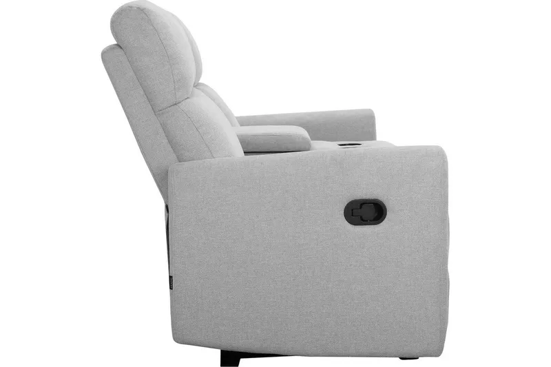 Fåtölj Dacoulas Ljusgrå, Tyg/Trä - Ljusgrå, Tyg/Trä - Möbler - Stolar & fåtöljer - Fåtölj - Biofåtölj & reclinerfåtölj