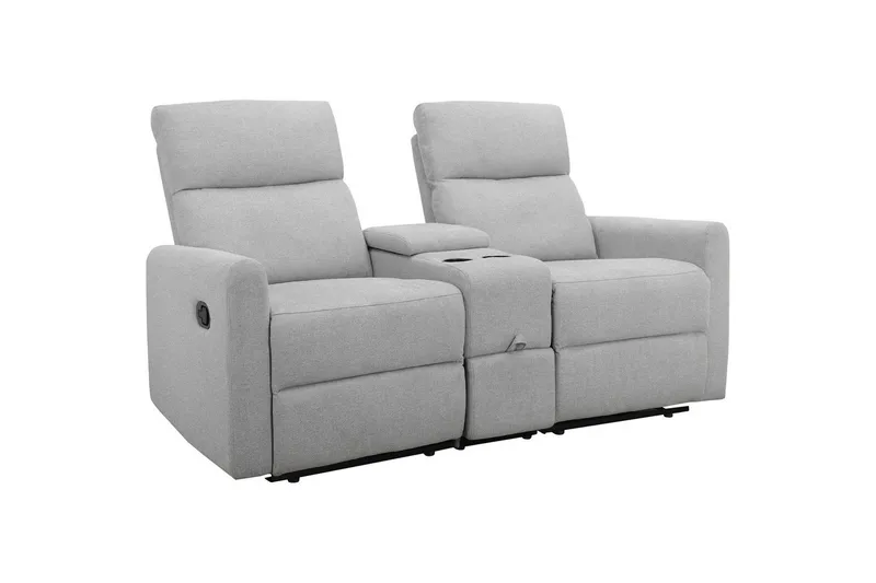 Fåtölj Dacoulas Ljusgrå, Tyg/Trä - Ljusgrå, Tyg/Trä - Möbler - Stolar & fåtöljer - Fåtölj - Biofåtölj & reclinerfåtölj