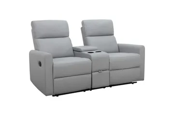 Fåtölj Dacoulas Ljusgrå, PU/trä