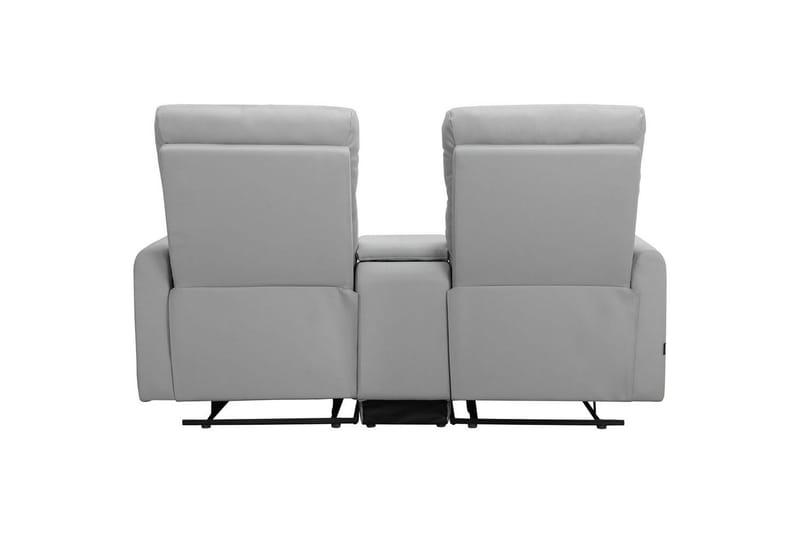 Fåtölj Dacoulas Ljusgrå, PU/trä - Ljusgrå, PU/trä - Möbler - Stolar & fåtöljer - Fåtölj - Biofåtölj & reclinerfåtölj