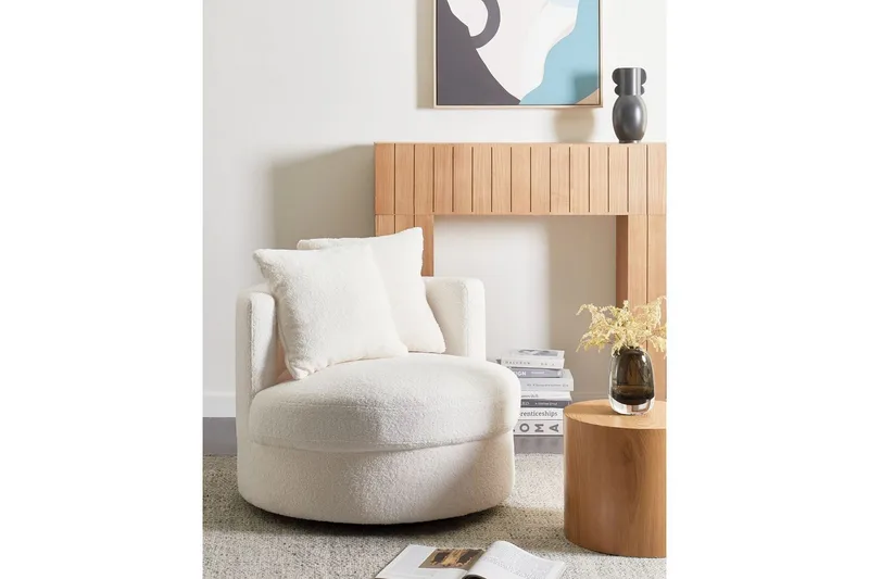 Fåtölj Dalby Vit - Vit - Möbler - Stolar & fåtöljer - Fåtölj - Fåtölj utan armstöd