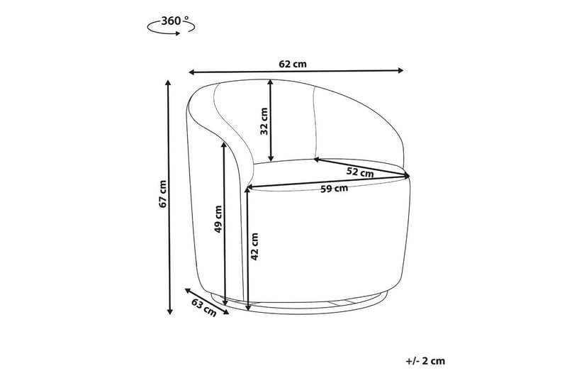 Fåtölj Davik Beige/svart - Beige/svart - Möbler - Stolar & fåtöljer - Fåtölj - Clubfåtölj