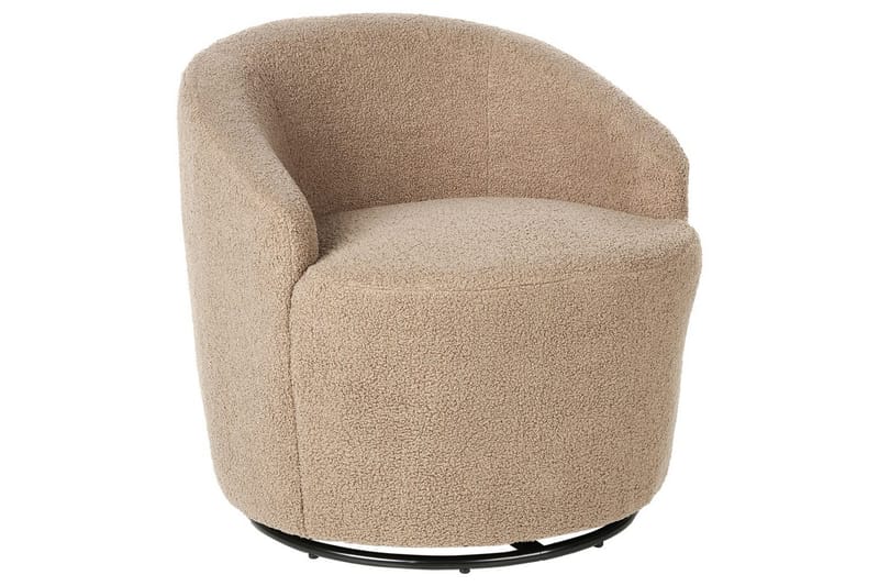 Fåtölj Davik Beige/svart - Beige/svart - Möbler - Stolar & fåtöljer - Fåtölj - Fåtölj utan armstöd