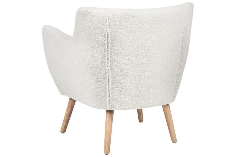 Fåtölj Drammen Vit/ljust trä - Vit/ljust trä - Möbler - Stolar & fåtöljer - Fåtölj - Clubfåtölj