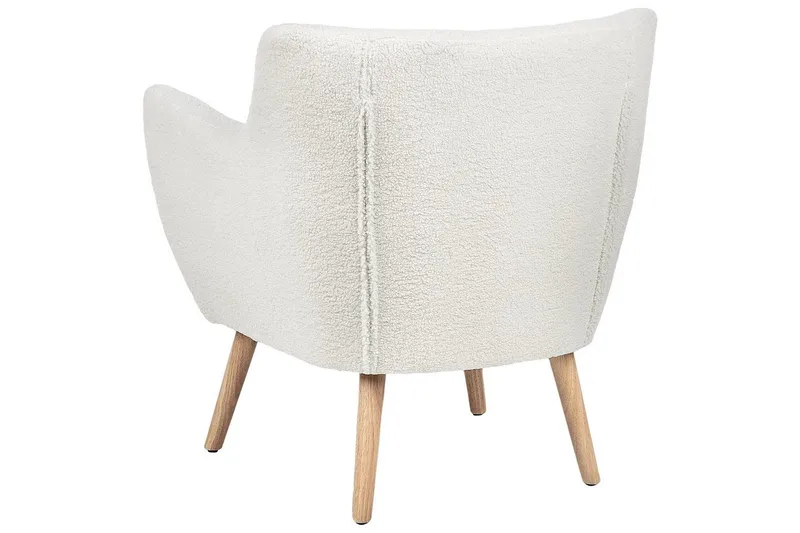 Fåtölj Drammen Vit/ljust trä - Vit/ljust trä - Möbler - Stolar & fåtöljer - Fåtölj - Clubfåtölj
