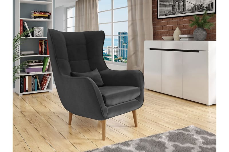 Fåtölj - Grå - Möbler - Stolar & fåtöljer - Fåtölj