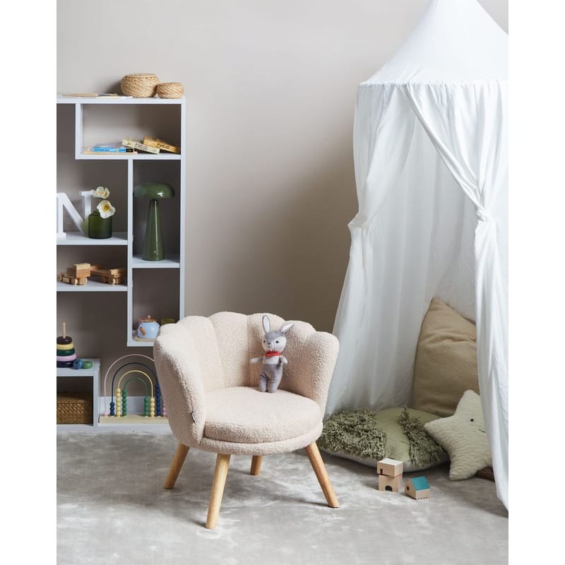 Fåtölj Halby - Beige, ljust trä - Möbler - Stolar & fåtöljer - Fåtölj - Howard fåtölj