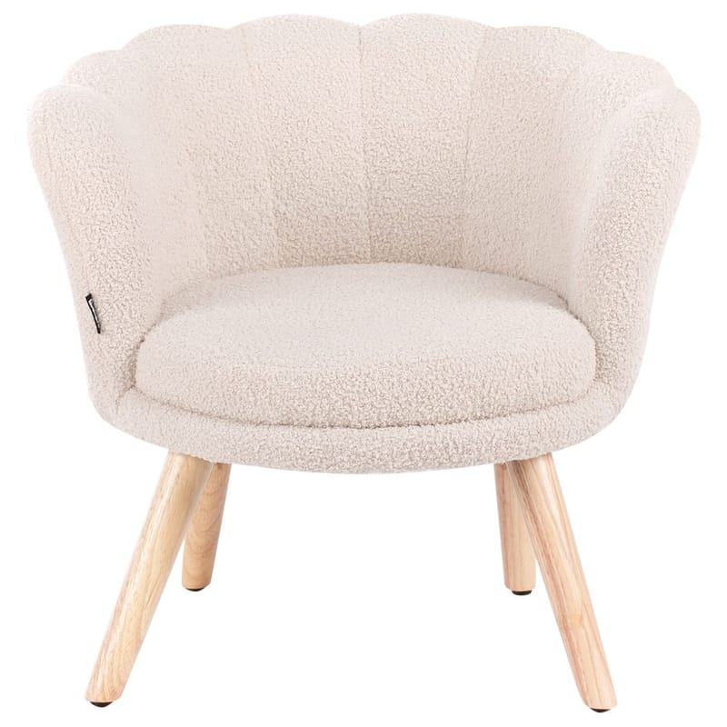 Fåtölj Halby - Beige, ljust trä - Möbler - Stolar & fåtöljer - Fåtölj - Howard fåtölj