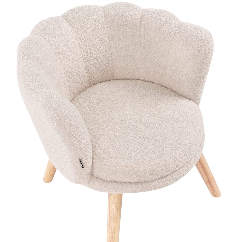 Fåtölj Halby - Beige, ljust trä - Möbler - Stolar & fåtöljer - Fåtölj - Howard fåtölj