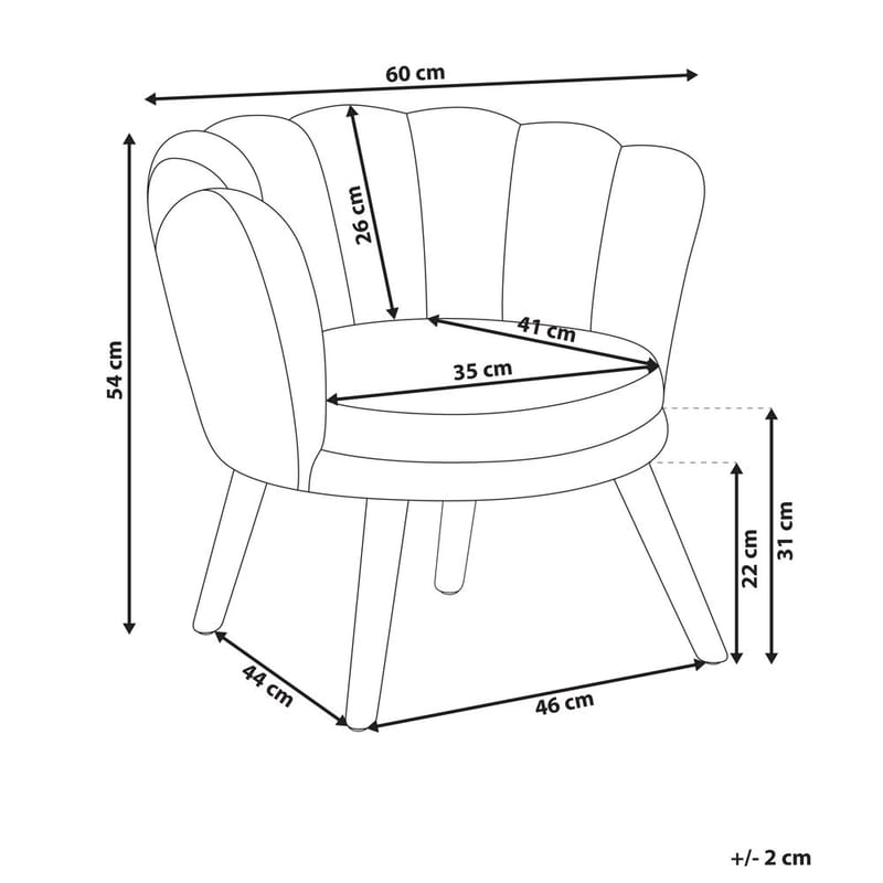 Fåtölj Halby - Rosa, ljust trä - Möbler - Stolar & fåtöljer - Fåtölj - Howard fåtölj