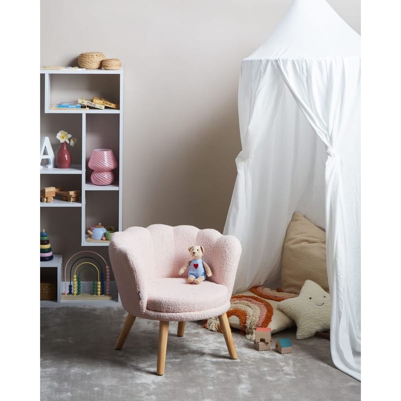Fåtölj Halby - Rosa, ljust trä - Möbler - Stolar & fåtöljer - Fåtölj - Howard fåtölj