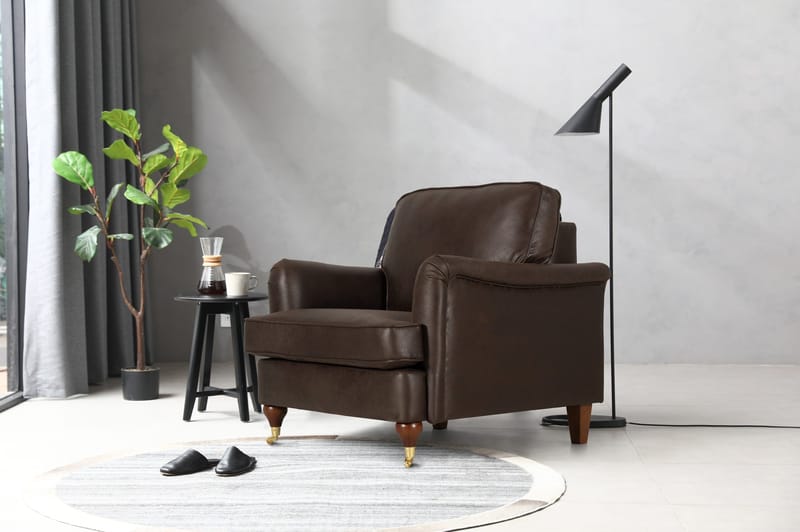 Fåtölj Howard brun klädsel - Watford - Vintagebrun - Möbler - Stolar & fåtöljer - Fåtölj - Howard fåtölj