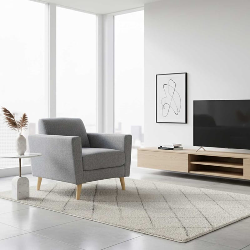 Fåtölj Kaili - Grå - Möbler - Stolar & fåtöljer - Fåtölj - Clubfåtölj