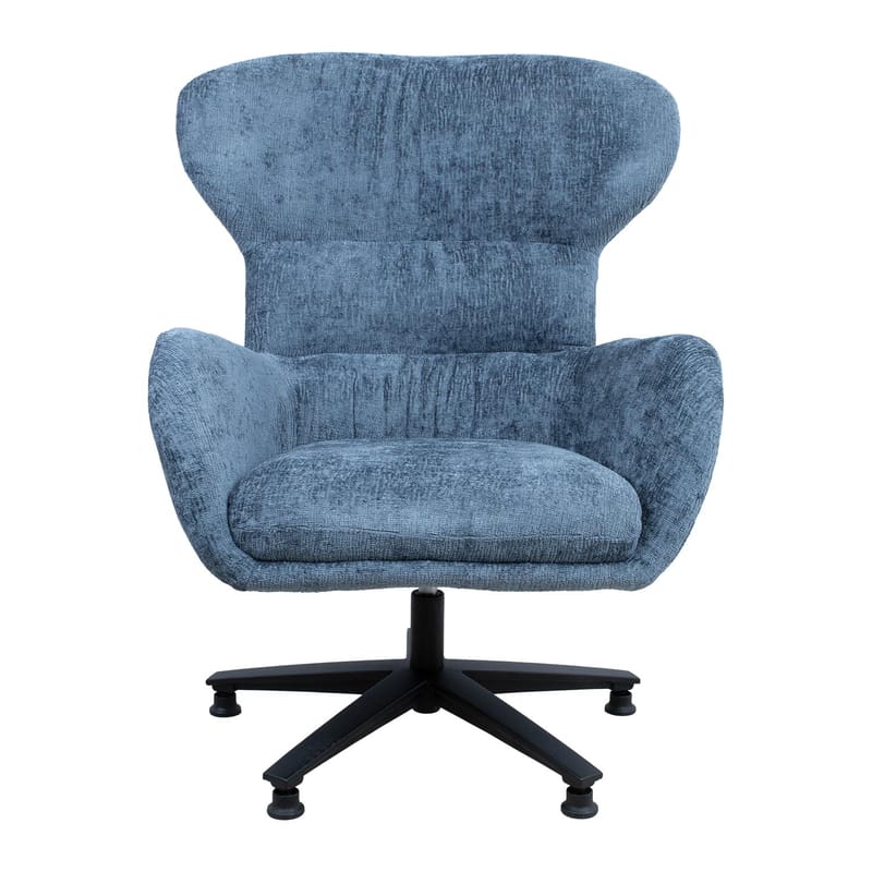 Fåtölj Karolina 80x40xh85 cm, melamin med ekbark - Blå - Möbler - Stolar & fåtöljer - Fåtölj - Öronlappsfåtölj