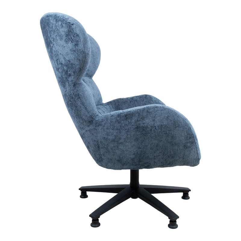 Fåtölj Karolina 80x40xh85 cm, melamin med ekbark - Blå - Möbler - Stolar & fåtöljer - Fåtölj - Öronlappsfåtölj